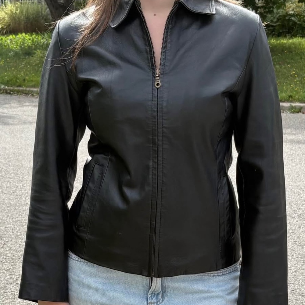 Point Zero Women's Black Leather Jacket